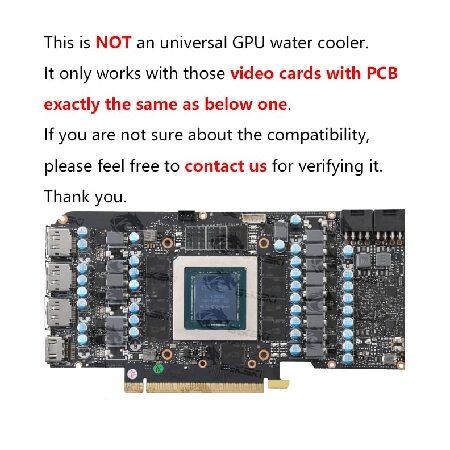 Bykski GPUウォーターブロック NVIDIA AIC RTX 3080 RTX 3080 Ti RTX 3090 Founders Edition ビデオカード GPUウォータークーラー アクティブ水冷却銅バックプレ｜wolrd｜02