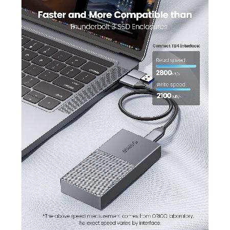 ORICO M.2 SSD 外付けケース USB4.0 NVMe ケース M.2 SSD ケース 40Gbps NVMe PClE M-Key(B+M Key)2280 に適用 Thunderbolt 3/4 USB3.2/3.1/3.0/Type C互換性あ｜wolrd｜03