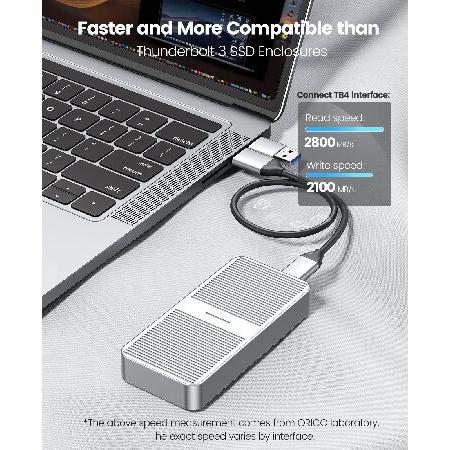 ORICO M.2 SSD 外付けケース USB4.0 NVMe ケース 40Gbps PClE M-Key(B+