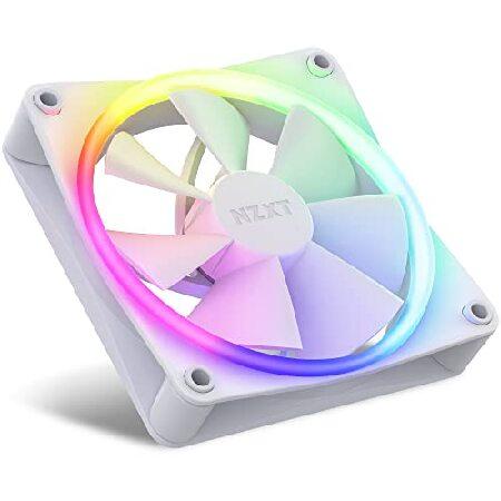 PC用ファン・クーラー NZXT F120RGB 120mm x3 & RGB NZXT F120RGB 120mm x3 ＆ RGBコントローラ付属 ホワイト PCケース
