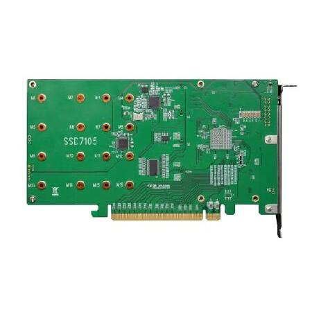 Highpoint 4ポート M.2 SSD7105 PCIe Gen3/Gen4 NVMe ブータブル Highpoint 4ポート M.2 SSD7105 PCIe Gen3/Gen4 NVMe ブータブル
