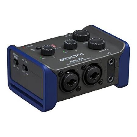 Zoom AMS-24 USB Audio Interface, 2 High Quality Inputs, 4 Outputs, Loopback, Direct Monitoring, Bus-Powered, for Recording and Streaming on PC, Mac, i｜wolrd｜02