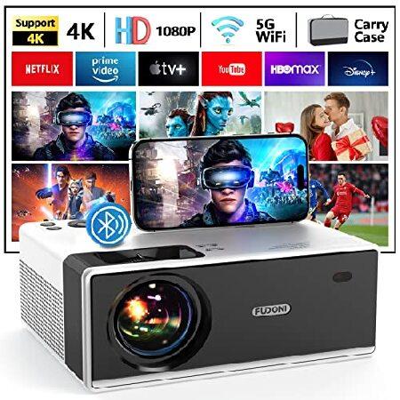 FUDONI プロジェクター 小型 家庭用 ホームプロジェクター 12000LM Wi-Fi Bluetooth5.0 フルHD 1080P 4K対応 高輝度 ワイヤレス接続 高画質 ホームシアター 300" | ブランド登録なし