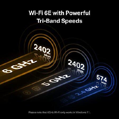 販売通販売 TP-Link WiFi 6E AXE5400 PCIe WiFi Card for Desktop PC (Archer TXE72E)， Bluetooth 5.3， WPA3， 802.11axe Tri Band Wireless Adapter with MU-MIMO， OFDMA， U