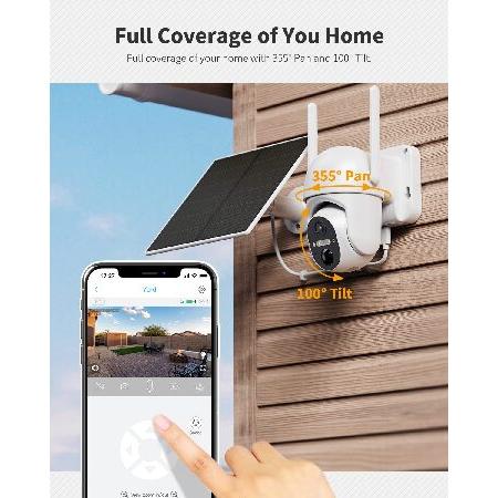 Ebitcam 4G LTE Cellular Security Camera Includes SD＆SIM Card