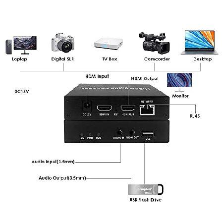 ローボード EXVIST H.265 1080P 60FPS WiFi HDMI ビデオ エンコーダ HDMI デコーダ、HLS RTMP RTSP SRT UDP をサポート、ONVIF/Hikvision と互換性があり、YouTube Facebook 【6812759747】(24816円)