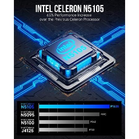 GMKtec Mini PC Windows 11 Pro Intel N5105, 8GB RAM 128GB Hard Drive Desktop Mini Computer, Micro Computer with Dual HDMI 4K, Dual DDR4, Dual WiFi, RJ4 : b0b75pt2ry : World Importer - GMKtec Mini PC Windows 11 Pro Intel N5105, 8GB RAM 128GB Hard Drive Desktop Mini Computer, Micro Computer with Dual HDMI 4K, Dual DDR4, Dual WiFi, RJ4 : b0b75pt2ry : World Importer -
