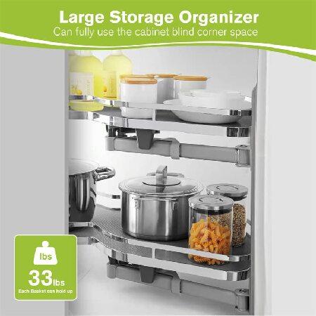 Kinchoix ブラインドコーナーキャビネット 引き出し式オーガナイザー