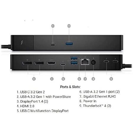 Dell ThunderBolt 4 Dock (WD22TB4), Black : World Importer - 通販