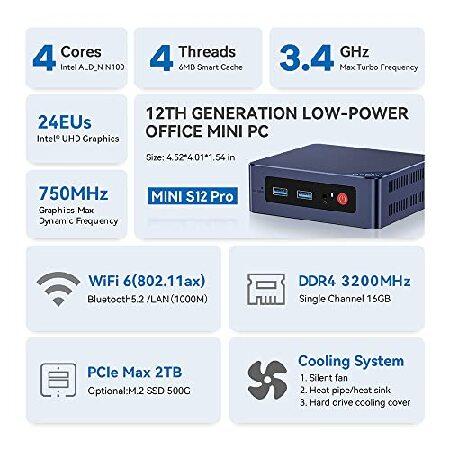 【送料込み】Beelink S12 Pro ミニPC 16GB 512GB Amazon.com: Beelink Mini S13 Pro Mini PC,13 Generation Intel