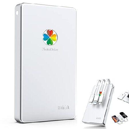 iDiskk Mfi認証 4TB 外付けハードドライブ iPhone ＆ iPad (全モデル  