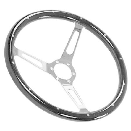 当時物　ウッド製　32Φ 3スポークステアリングホイール ウッド アルミ 3本スポーク ステアリング