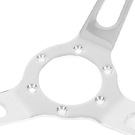 ヴィンテージリベットステアリングホイール ユニバーサル 3スポーク