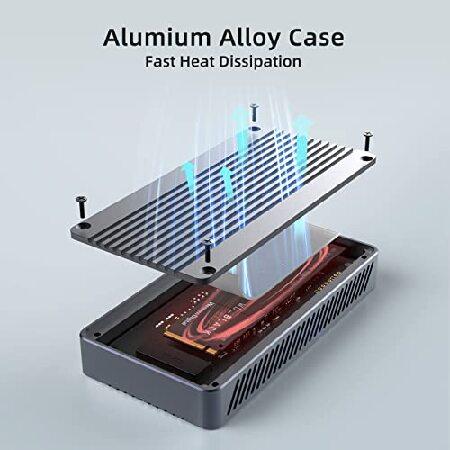 ACASIS 40Gbps M.2 NVME SSD エンクロージャ PCIe B+M M-Key ソリッド