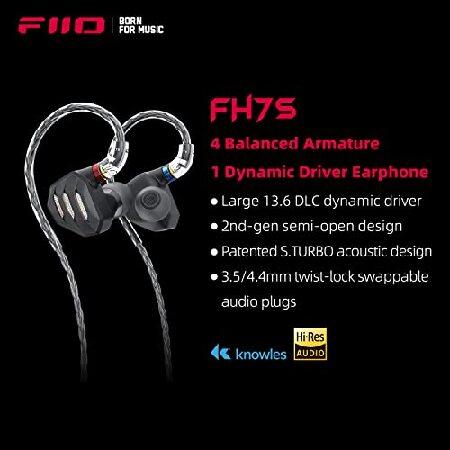 FiiO FH7S カナル型イヤホン 高性能 1DD+4BA ハイブリッドテクノロジー