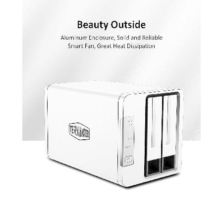 TERRAMASTER F2-223 2Bay NASストレージ - 高性能SMB用 N4505デュアル