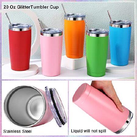 20 Pack Insulated Coffee Tumbler 20oz Stainless Steel Vacuum Travel Tumbler Cup with Lid and Straw Powder Coated Coffee Cup Mugs for Cold or Hot Drink｜wolrd｜04