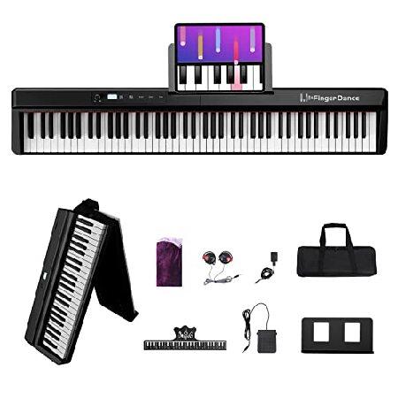Finger Dance 電子ピアノ Amazon | 電子ピアノ 61鍵盤 折り畳み 初心者 練習用 軽量