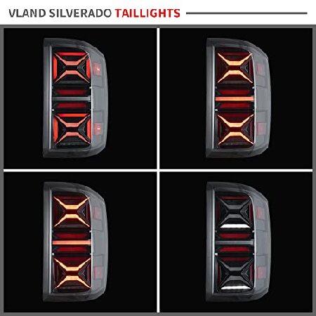 買い特価 VLAND LEDスモークテールライト 14-18 シルバラード 1500/15-19 シルバラード 2500HD / 3500HD PROシリーズ 対応 レッドウィンカー 運転席＆助手席側 工場LED