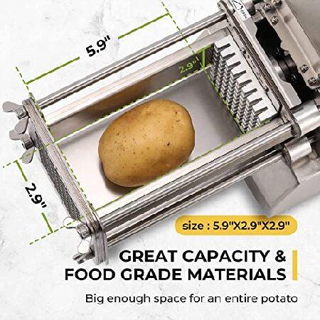 Flyseago French Fry Cutter Electric Potato Cutter Stainless Steel