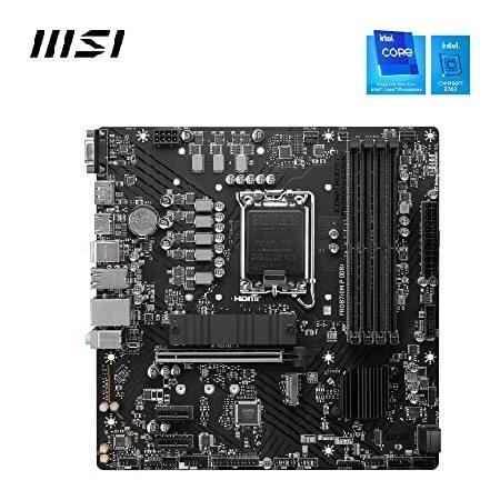 MSI PRO B760M-P DDR4 mATX Motherboard, 4x DDR4~128GB, 1x PCI
