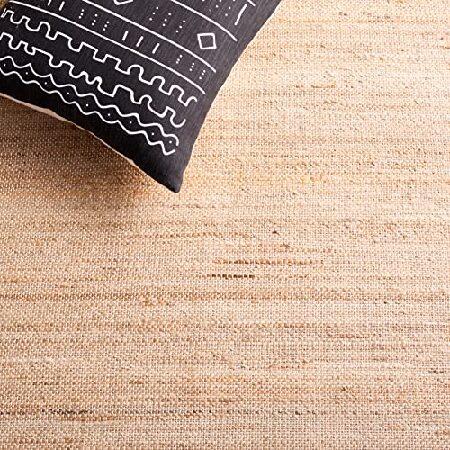 Safavieh Natura Collection 5' x 8' Natural/Black NAT871Z Handmade Boho Farmhouse Coastal Jute ＆ Wool Area Rug｜wolrd｜06