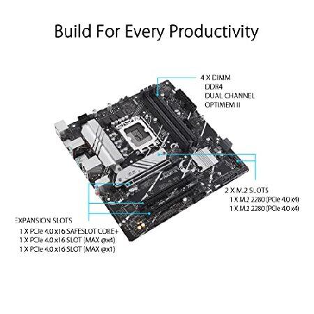 ASUS Prime B760M-A D4 Intel(R) B760 (LGA 1700)(第13世代