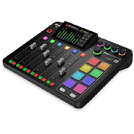 最安値❕ Rode RODECaster Pro II 統合オーディオプロダクションスタジオコンソール TAP300マイク4個 TAPH700ヘッドホン4個 ブロードキャストアーム4個 M-F XLRケーブル4 【LWH3594038507】(130916円)