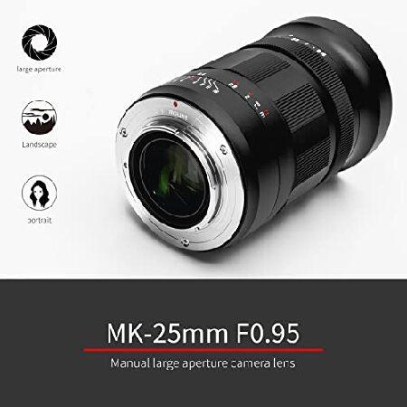 Meike 25mm f0.95 Large Aperture Manual Focus Lens Compatible with Panasonic Lumix M43 MFT Mount Mirrorless Cameras GH3 GH4 GH5 GH6,etc｜wolrd｜06