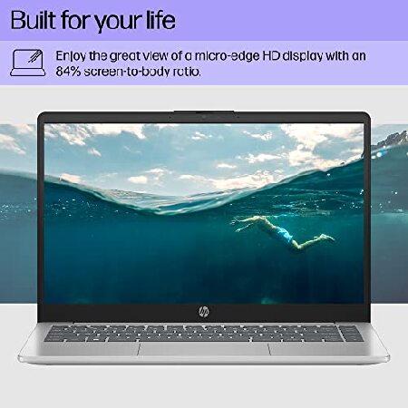 HP 14 inch Laptop, HD Display, AMD Athlon Gold 7220U, 4 GB RAM, 128 GB SSD, AMD Radeon Graphics, Windows 11 Home in S Mode, 14-em0010nr (2023),Silver｜wolrd｜04