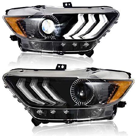 2015年式マスタング社外ヘッドライト Amazon | FIONE フォード マスタング ヘッドライト 2015 2016