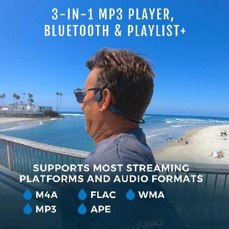 H2O Audio TRI PRO Multi-Sport Headphones - Offline ＆ Underwater Streaming Music (Playlist+) Waterproof Bone Conduction Bluetooth Open Ear Headset wit｜wolrd｜05