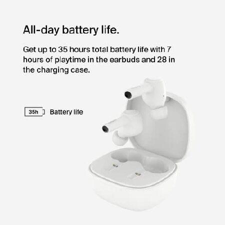 Belkin SoundForm(TM) Pulse Noise Cancelling Earbuds， Wireless Ear Buds with Wireless Charger Case ＆ Dual Microphone - IPX5 Water Resistant Bluetooth Wireless