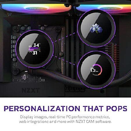 NZXT KRAKEN RGB 240 Black 簡易水冷CPUクーラー RL-KR240-B1 FN1871