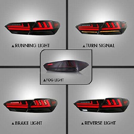 New Taillights for Toyota Camry Tail Light Assembly 2018-2023 SE XSE LE XLE TRD 8th Gen Accessories Taillight V3 Smoke Rear Lights Led Sequential Turn｜wolrd｜03