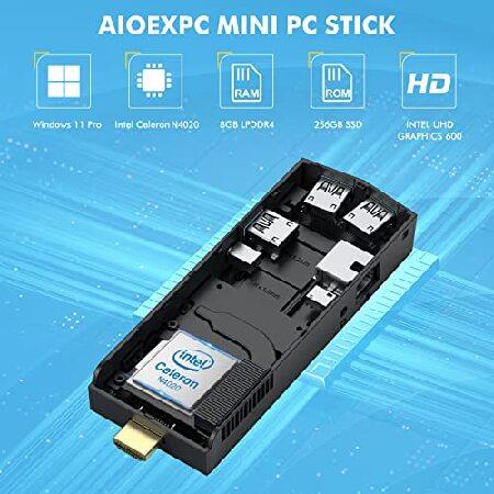 AIOEXPC Mini PC Stick Intel Celeron N4020 2.8GHz Windows 11