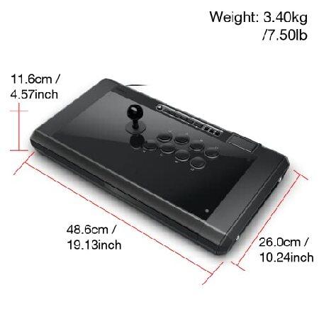 Qanba Q7 Obsidian 2 有線ジョイスティック PlayStation 5/4