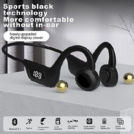 評判 TEDATATA Bone Conduction Headphones， with LED Digital Display，Sweat Resistant Wireless Earphones，for Cycling， Running， Hiking， Driving