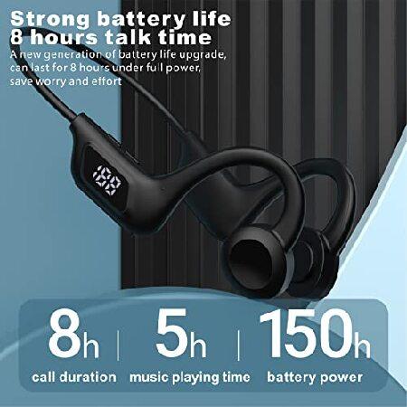 評判 TEDATATA Bone Conduction Headphones， with LED Digital Display，Sweat Resistant Wireless Earphones，for Cycling， Running， Hiking， Driving