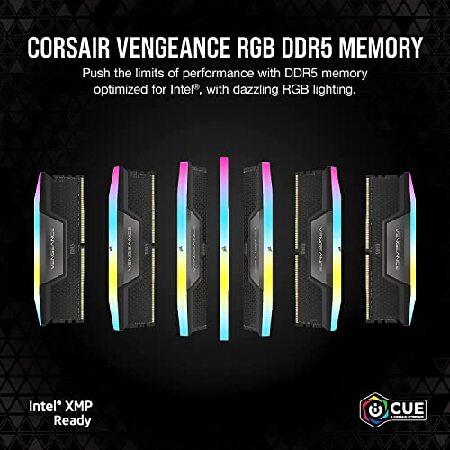 オンライン格安特売 CORSAIR DDR5-6600MHz デスクトップPC用メモリ VENGEANCE RGB DDR5シリーズ (PC5-52800) Intel XMPメモリキット 64GB ブラック 32GB×2枚 CMH64GX5M2B6600C32