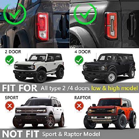 DKMGHT LEDテールライト フォードブロンコ 2021 2022 2023 2/4