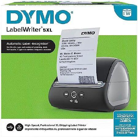 DYMO LabelWriter 5XL Direct Thermal Monochrome Wired Label Printer - USB and Ethernet Connectivity, 62 Labels Per Minute, 300 dpi, 4.16" Print Width -｜wolrd｜05