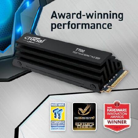 内蔵型SSD Crucial T700 1TB Gen5 NVMe M.2 SSD Amazon | Crucial T700 1TB Gen5 NVMe M.2 SSD ヒートシンク付き