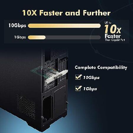 Binardat 2ポート 10G SFP+ PCIe ネットワークアダプター Intel