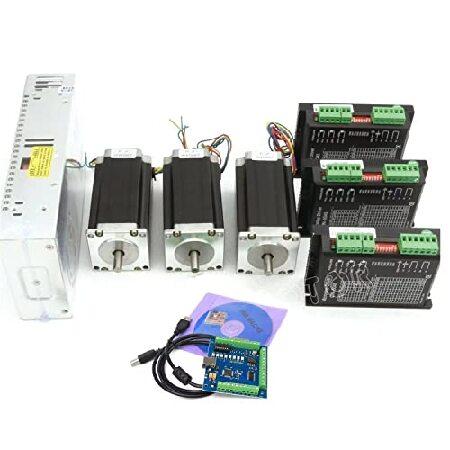 【Mach3】 ザ マンバ CNCTOPBAOS 4 Axis USB Mach3 CNC Kit Nema23 Stepper Motor 3A