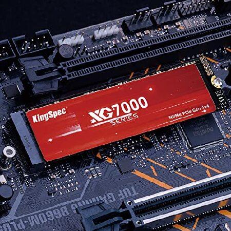 KingSpec 4TB Gen4x4 M.2 2280 NVMe SSD R/W 速度最大7400