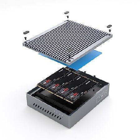 Thunderbolt 3 4スロット M.2 NVMe SSDエンクロージャー 40Gbps Thunderbolt 3 4スロット M.2 NVMe SSDエンクロージャー 40Gbps