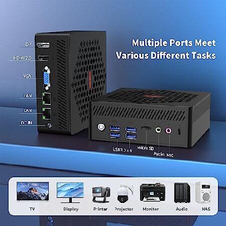 Fanless N100 Mini PC 12th Intel Alder Lake-N100 Upto 3.4GHz