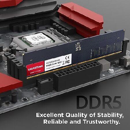 メモリー STANDARD DDR5 64GB (32GBx2) メモリ DDR5 Gigastone デスクトップPC用メモリ 32GBx2枚 (64GB