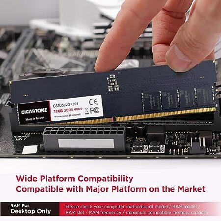 メモリ DDR5 Gigastone デスクトップPC用メモリ 32GBx2枚 (6GB) DDR5